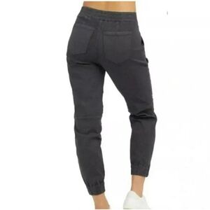 NWT‎ SPANX Stretch Twill Cargo Jogger Washed Black SZ S